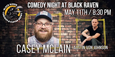 Primaire afbeelding van CASEY MCLAIN  at BLACK RAVEN BREWERY May 11th / 8:30 PM