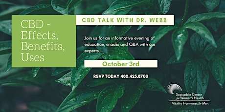 CBD Talk with Dr. Webb primary image