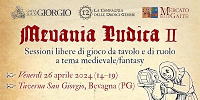 Imagem principal do evento Mevania Ludica 2024 — Seconda edizione