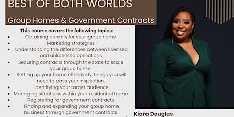 Group Home & Government Contracts All in One