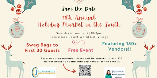 Primaire afbeelding van 11th Annual Holiday Market in the South  (Free Event, No Ticket Needed)