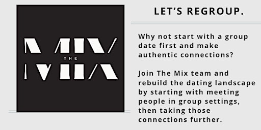 Image principale de GRAND OPENING The Mix Group Speed Dating/ Singles Mix & Mingle (Ages 25-35)