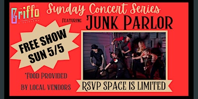 Primaire afbeelding van FREE Sunday Concert Series feat. Junk Parlor