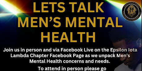 Let’s Talk Men’s Mental Health