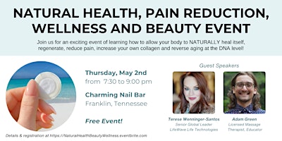 Imagem principal de Natural Health, Pain Reduction, Beauty and Wellness Event