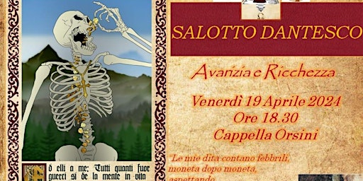 Imagem principal do evento Salotto Dantesco:Avarizia e Ricchezza