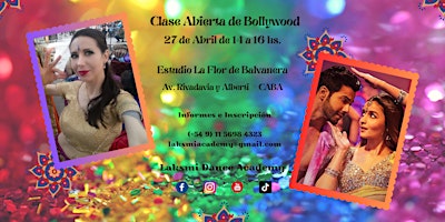 Primaire afbeelding van Clase Abierta - Especial HOLI  +  Conferencia sobre Danzas de India