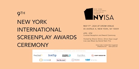 New York Int'l Screenplay Awards - NYISA - Red Carpet Cocktail Reception