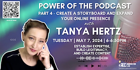 Imagem principal do evento Power of the Podcast - Create a Storyboard & Expand Your Online Presence