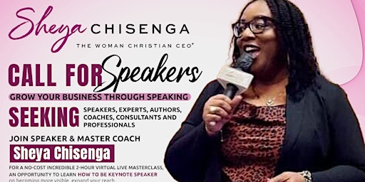 Primaire afbeelding van Call for  Women Speakers Masterclass "Grow Your Business through Speaking"