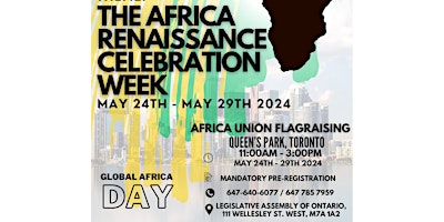 Hauptbild für The Africa Renaissance Celebration Week - Africa Union Flagraising