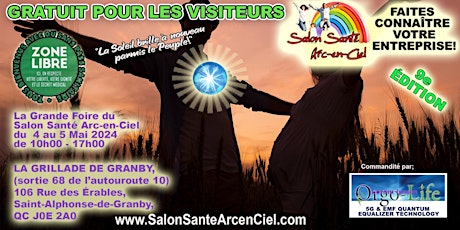 Salon Santé Arc-en-Ciel, du 4-5 Mai 2024, à la Grillade, Entrée Gratuite