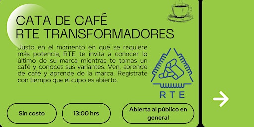 Imagen principal de CATA DE CAFE RTE TRANSFORMADORES