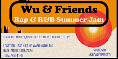 Imagen principal de Wu & Friends, Rap & R&B Summer Jam