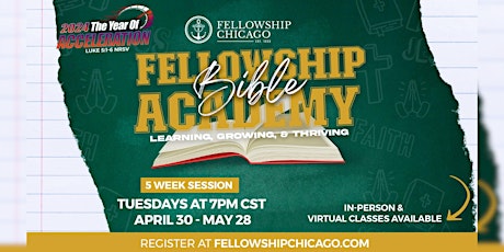 Imagem principal do evento Fellowship Bible Academy 2024: Learning, Growing, & Thriving