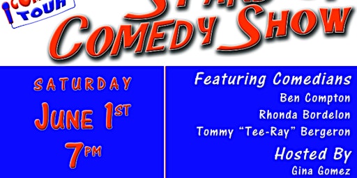 Primaire afbeelding van COMEDY NIGHT with Tee  Ray. JUNE 1 at The Loft BSL. 7 pm. $15 advance tix.