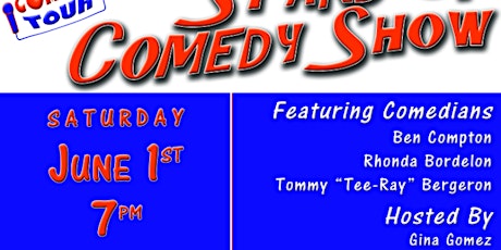 COMEDY NIGHT with Tee  Ray. JUNE 1 at The Loft BSL. 7 pm. $15 advance tix.