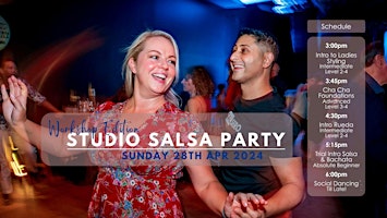 Salsa Studio Party | Workshop Edition Sunday 28th of April primary image