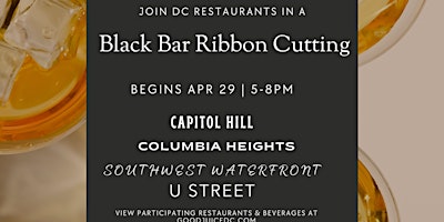 Primaire afbeelding van Join DC Restaurants in a Black Bar Ribbon Cutting