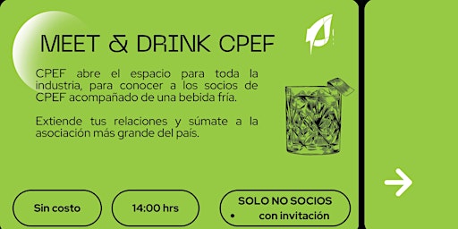 Imagem principal do evento MEET AND DRINK CPEF