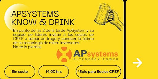 Imagem principal do evento APSYSTEMS KNOW & DRINK