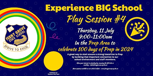 Imagem principal do evento Ferny Grove State School - Experience BIG School - Play Session #4