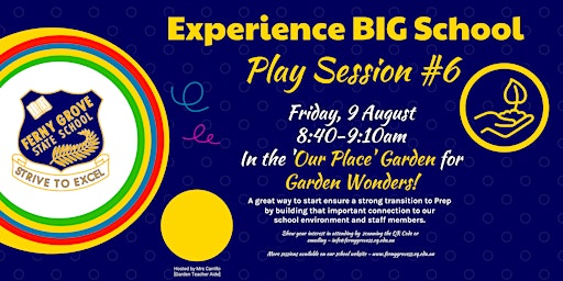 Imagem principal do evento Ferny Grove State School - Experience BIG School - Play Session #6
