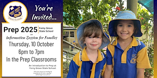 Ferny Grove State School - Prep 2025 - Parent Information Session #3 primary image