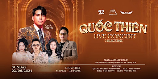 [MELBOURNE] QUOC THIEN LIVE CONCERT | SUNDAY 2 JUNE 2024 primary image