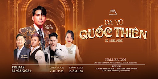 [ADELAIDE] QUOC THIEN LIVE CONCERT | FRIDAY 31 MAY primary image