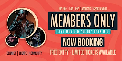 Hauptbild für Members Only: Live Music & Poetry Experience (Artist Ticket)