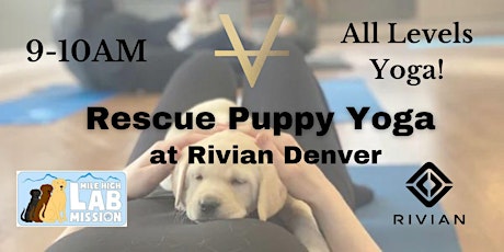 Rescue Puppy Yoga @ Rivian!