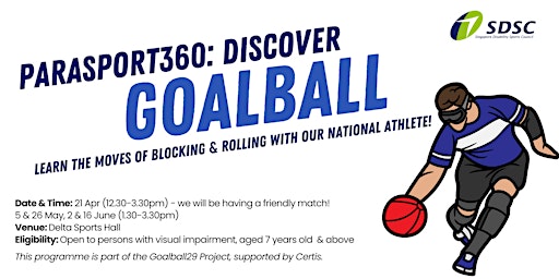 Imagem principal do evento Parasport 360: Discover  Goalball