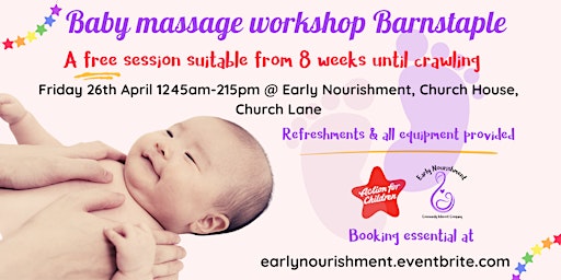 Imagem principal do evento Baby Massage Barnstaple Workshop