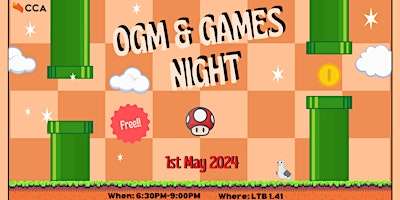 CCA's OGM Games Night primary image