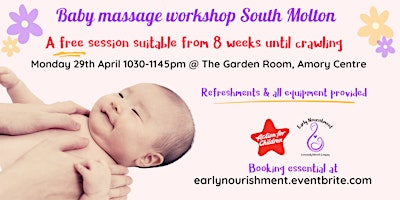Immagine principale di Baby Massage South Molton Workshop 