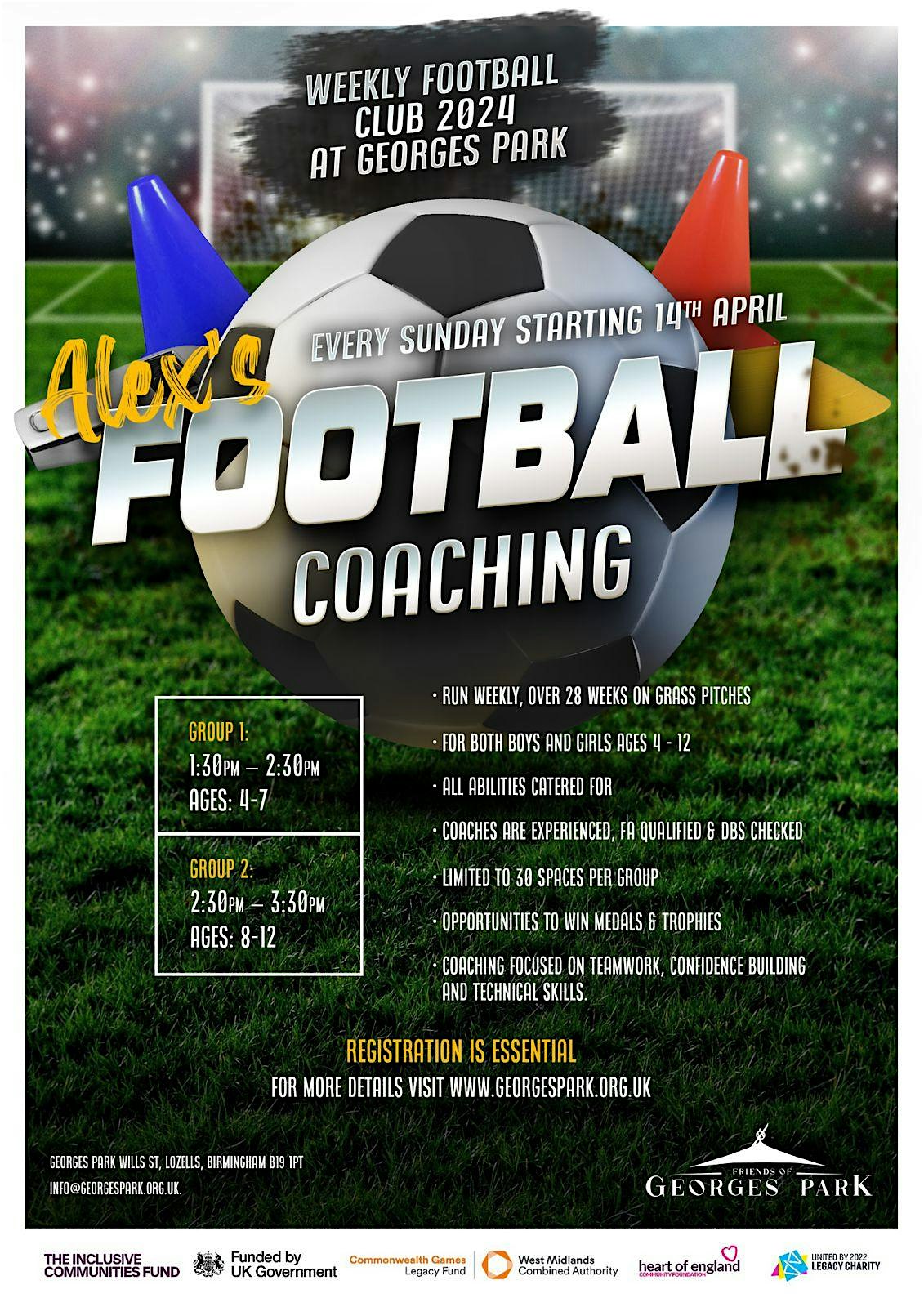 Alex’s Football Coaching Club (WAITING LIST)