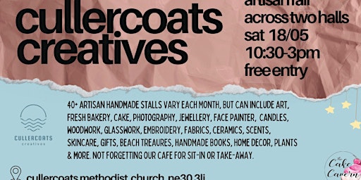 Immagine principale di Cullercoats Creatives | Sat 18th May Artisan Fair 