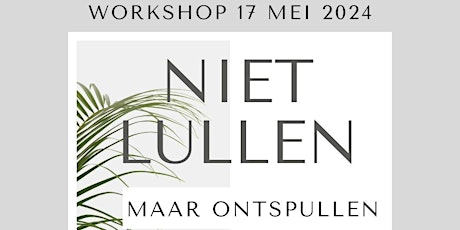 Live workshop: "Niet Lullen Maar Ontspullen" . De Opruim Revolutie