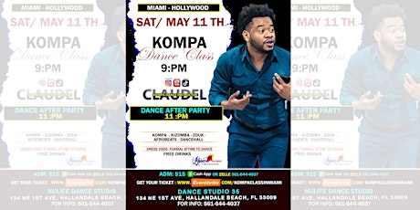 KOMPA DANCE CLASS- IN MIAMI- HOLLYWOOD, MAY 11th