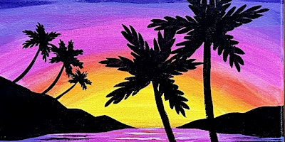 Palm Tree Sunset Paint Party primary image