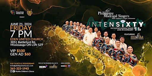 Imagem principal de The Philippine Madrigal Singers INTENSIXTY Full Concert in Toronto