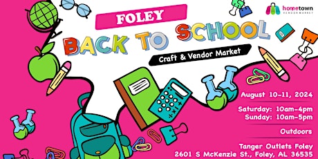 Foley Back to School Craft and Vendor Market