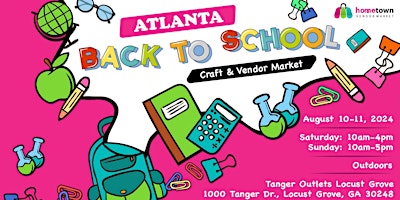 Imagen principal de Atlanta Back to School Craft and Vendor Market