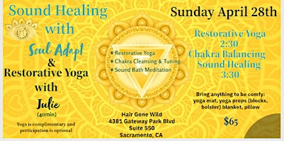 Imagem principal do evento Solar Plexus Chakra Sound Bath & Yoga