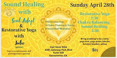 Solar Plexus Chakra Sound Bath & Yoga primary image