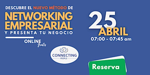 Hauptbild für NETWORKING TARRAGONA- CONNECTING PEOPLE - Online