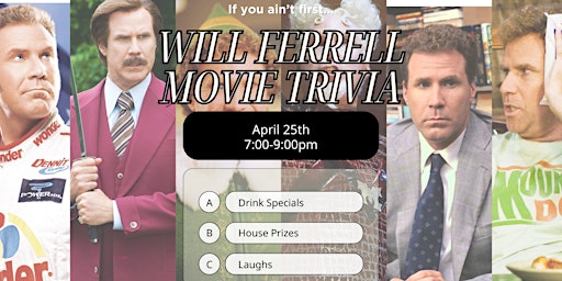 Image principale de Will Ferrell Movie Trivia