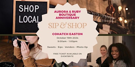 Aurora & Ruby Boutique Anniversary Sip & Shop