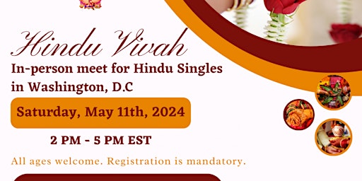 Primaire afbeelding van Hinduvivah -Washington DC, May 11th 2024 2-5 pm EST